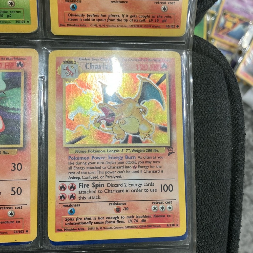 Pokemon charizard stage 2 card